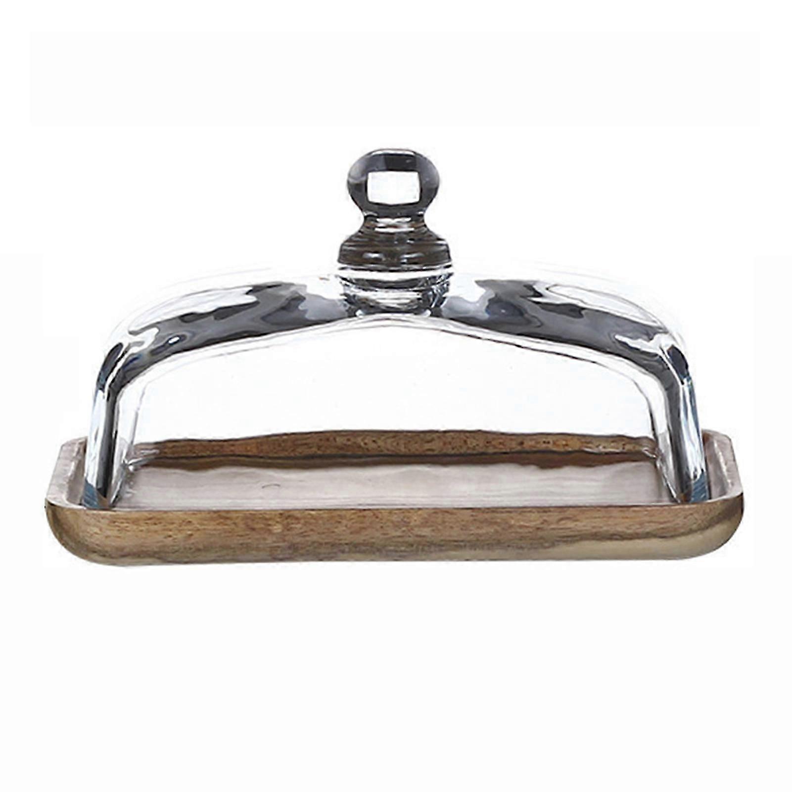 Cake Tray with Lid Practical Rectangular Design for Dining Table Centerpiece