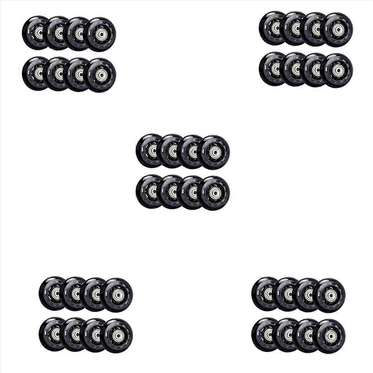 8 Pack Inline Skate Wheels, Roller Skate Wheels,with Bearing 64mm