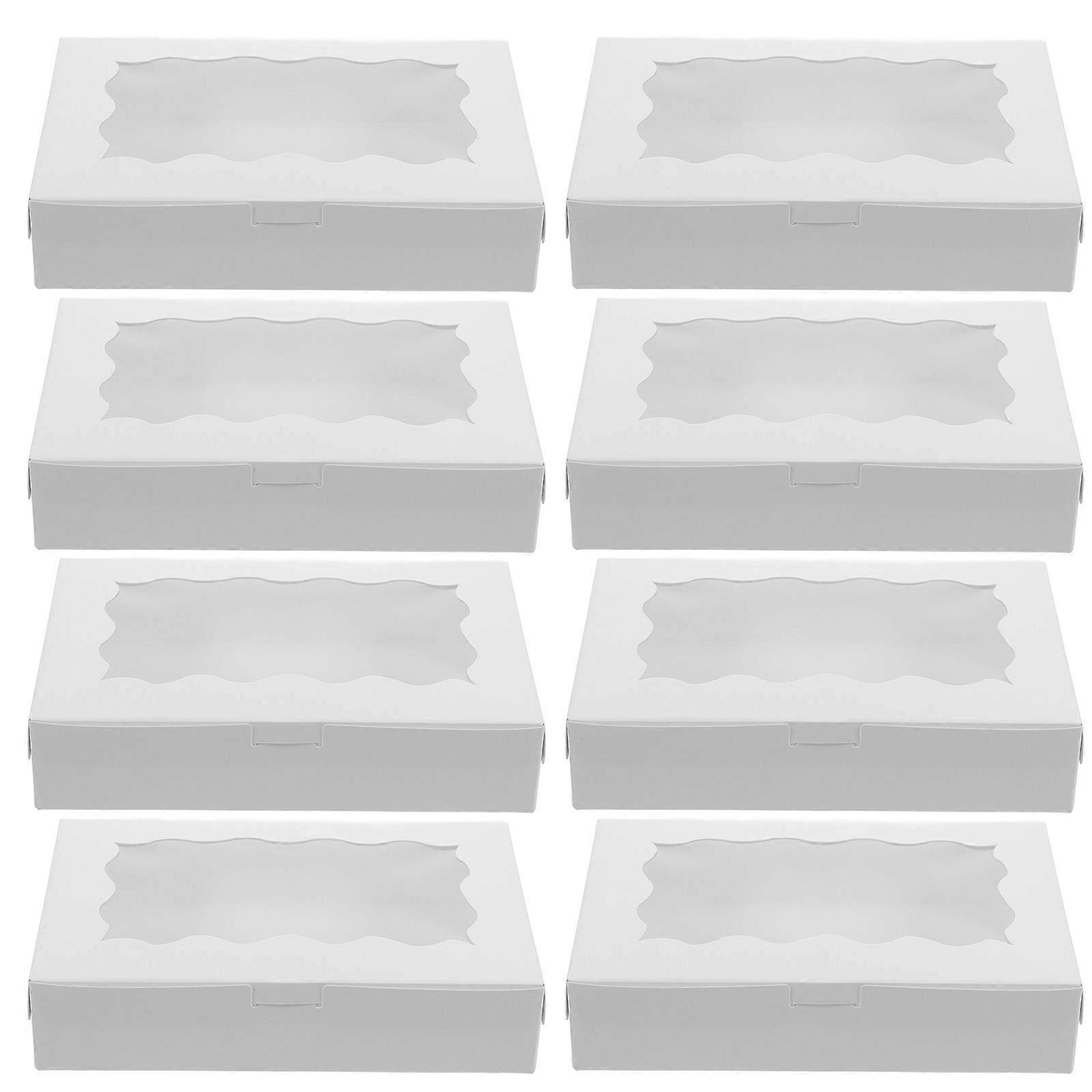 Paper Sugar Candy Packaging Boxes for Storage Use 50Pcs White Macaron Boxes