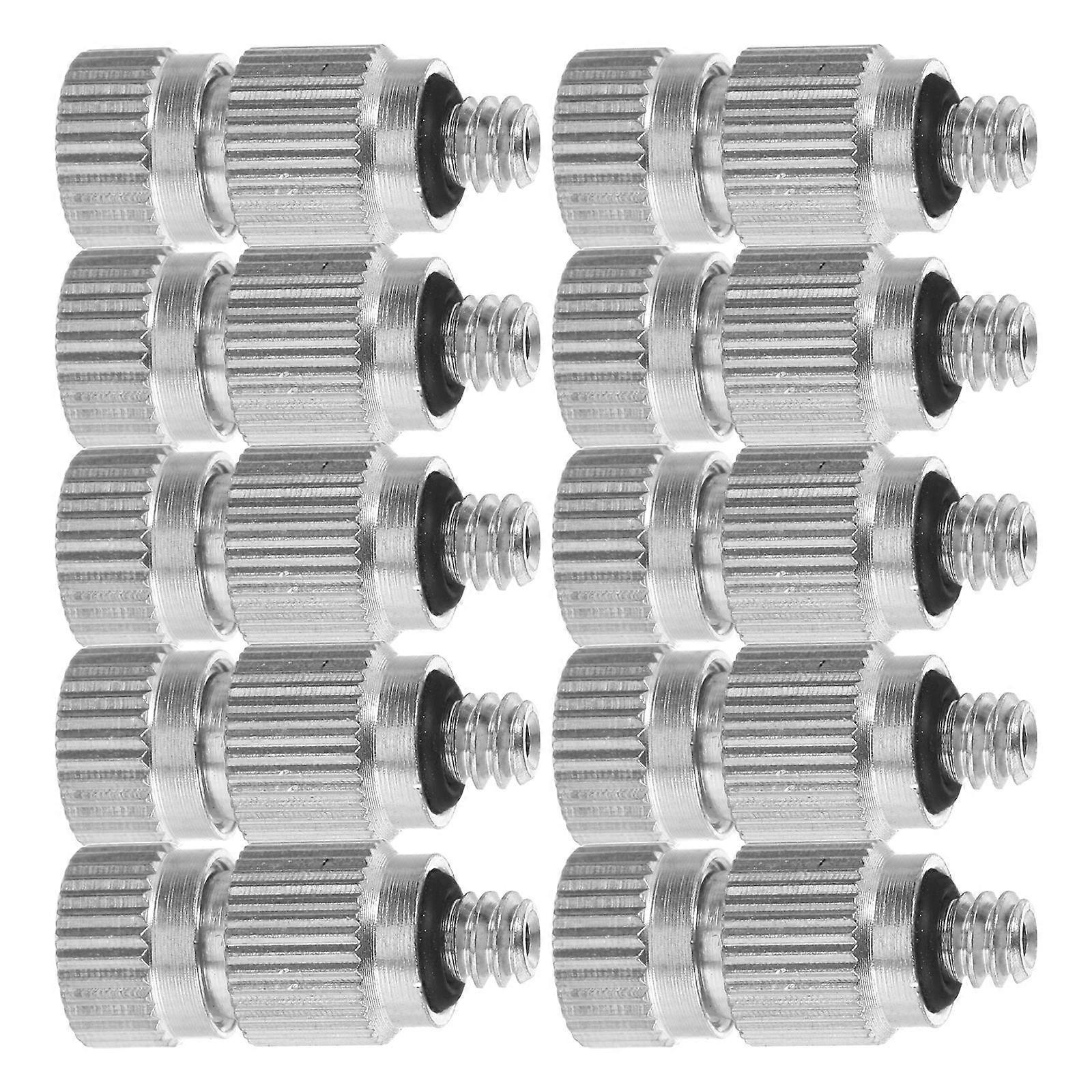 Copper Cold Fog Nozzle Atomizing Sprayer Nozzle for Spraying 20Pcs Silver