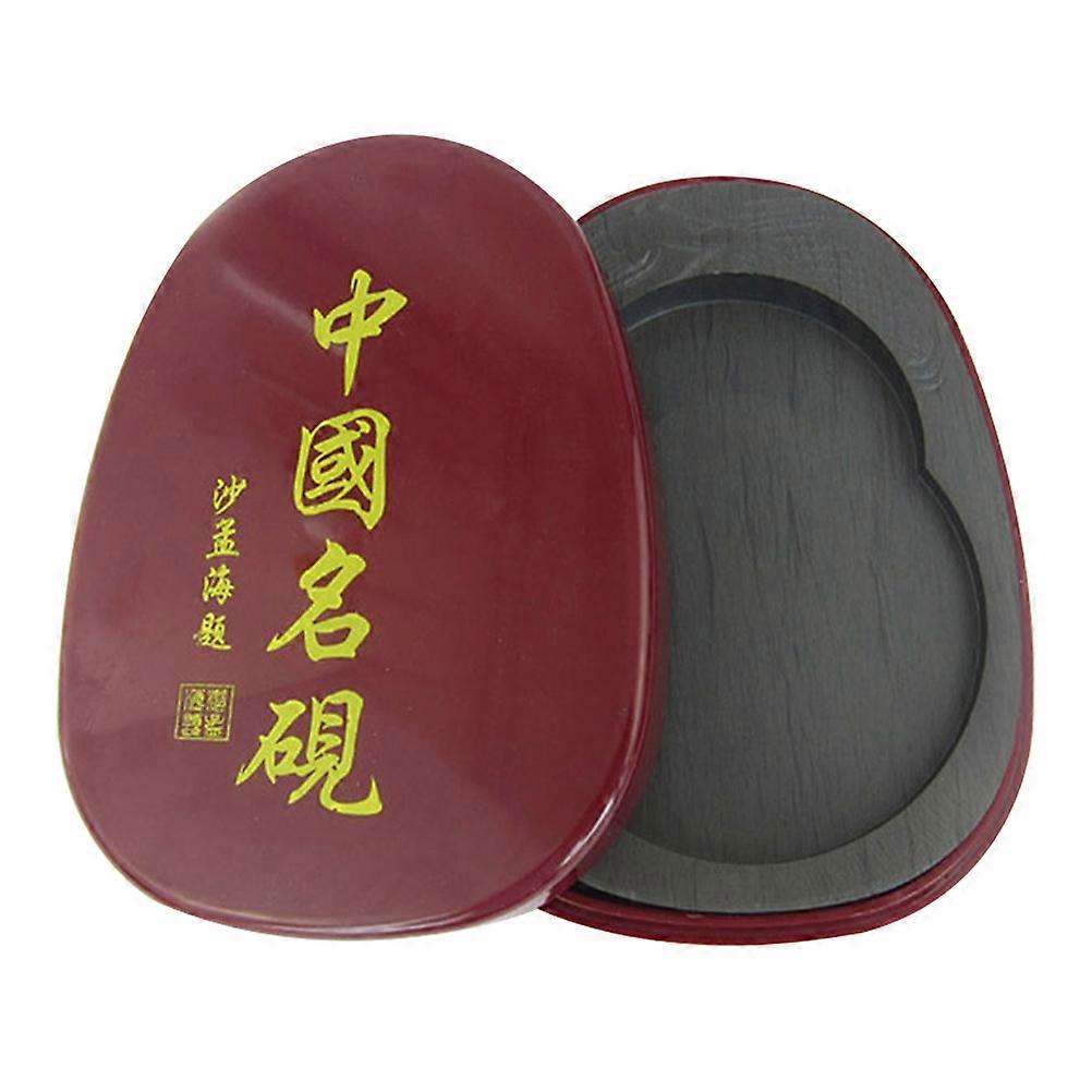 Calligraphy Inkstone Chinese Calligraphy Inkslab Writing Accessory Rectangular Shape Simple Design For Students 1Pcs