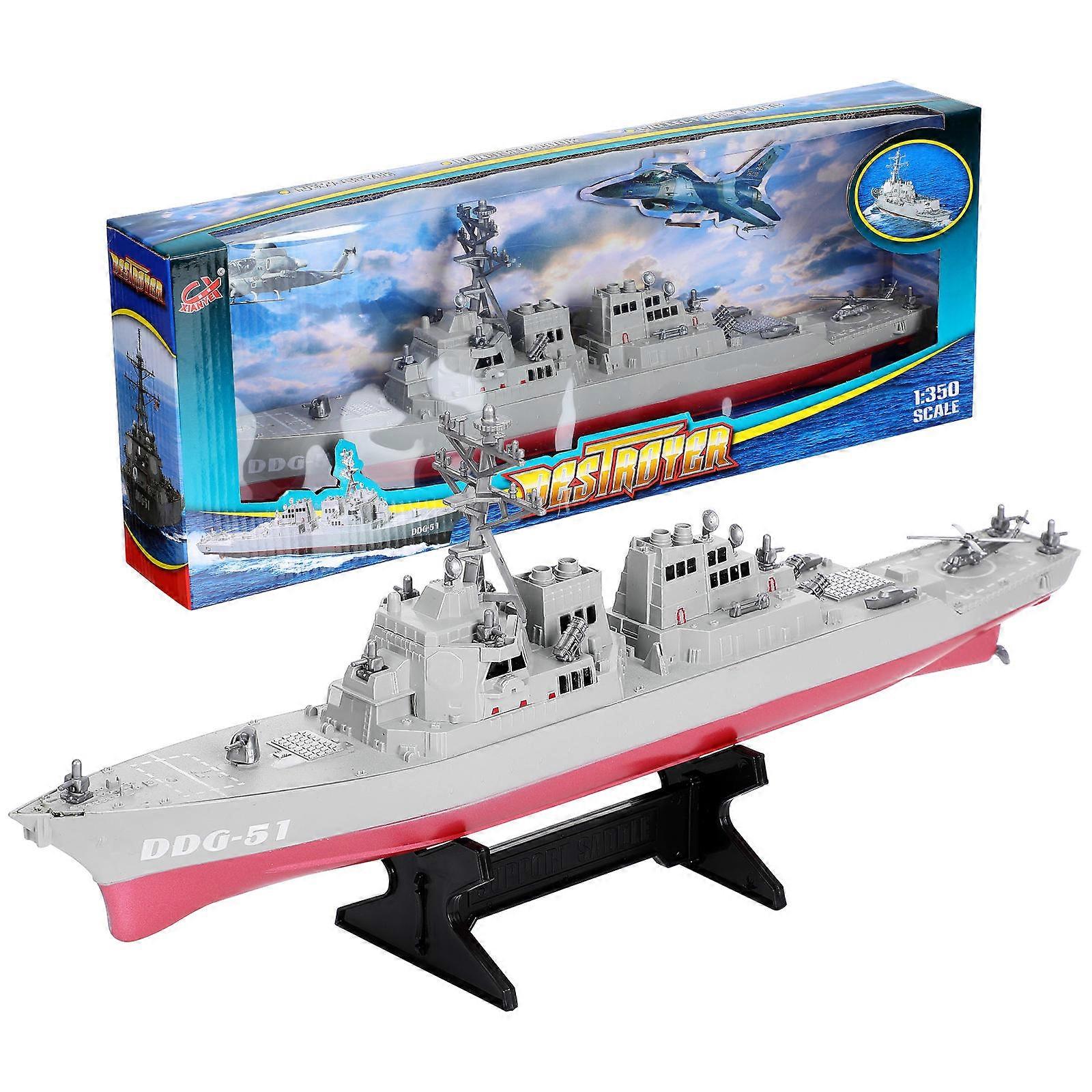 Warship Model Toy Ship for Playing with One Pc White Plastic
