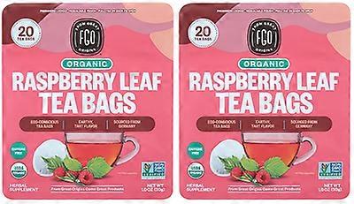 FGO Organic Raspberry Leaf Tea Bags 2 Pack