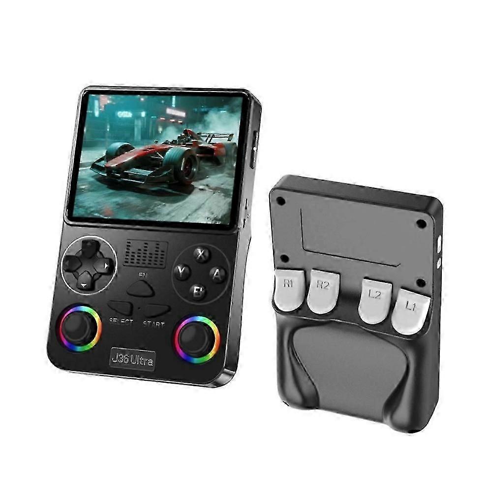 Máquina Handheld retro do sistema do console do jogo de vídeo J36 tela IPS de 3,5 polegadas