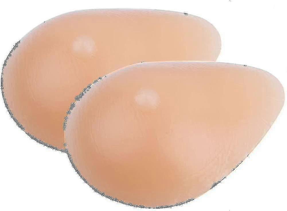 1 Pair Soft Silicone Breast Forms Fake Boobs Prosthetic Breast Forms For Evening-Super