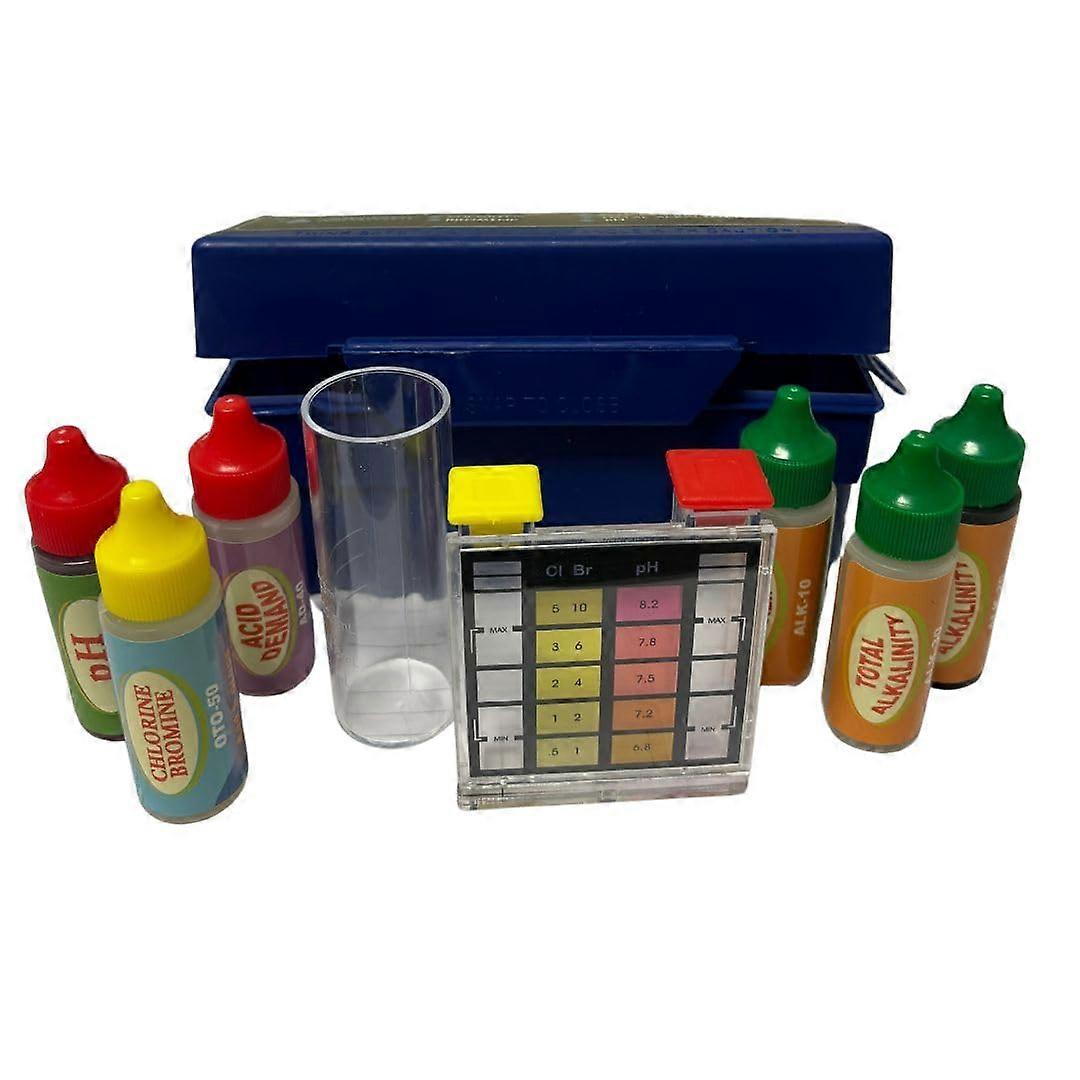 5 Way Pool and Spa Test Kit with FiveParameter Testing and Fast Color Comparison