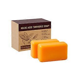 Turmeric Soap Cleanses Pores, Rejuvenates The Skin, Locks In Moisture, Moisturizes And Hydrates The Body's Skin, Suitable For All Over The Body