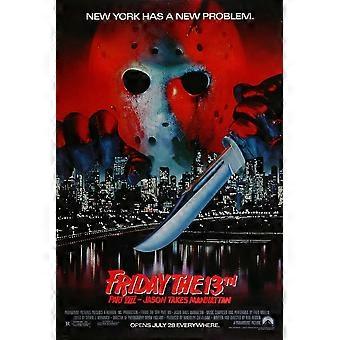 1989 Vrijdag de 13e P 8 Jason Takes Manhattan Film Stressverlichter Puzzel S0387