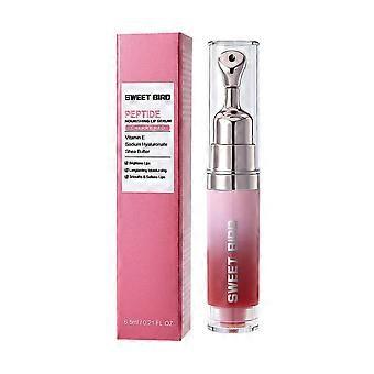 Peptide Brightening Lip Serum  Hydrating Plumping Formula with Vitamin C & Squalane, Moisturizing Lip Balm for Glossy Sheer, Smooth & Even-Toned Lips