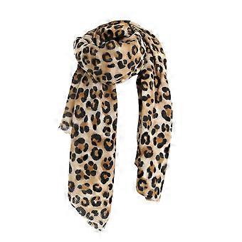Lenço de lã artificial Lady Leopard Pattern xale de inverno presente moda mulher manter a decoração quente