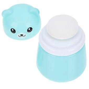 Cartoon Bär Puderquaste Box Spaß Baby Talkum Puderdose Leere Puderquaste Box