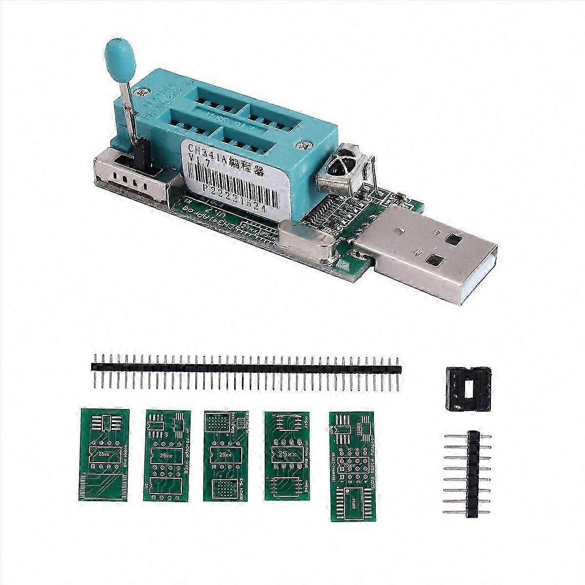 USB Programmer Adapter 1.8V Level Shift EEPROM Flash Memory Tool for W25Q64 W25Q128 GD25LQ64 Firmware Update