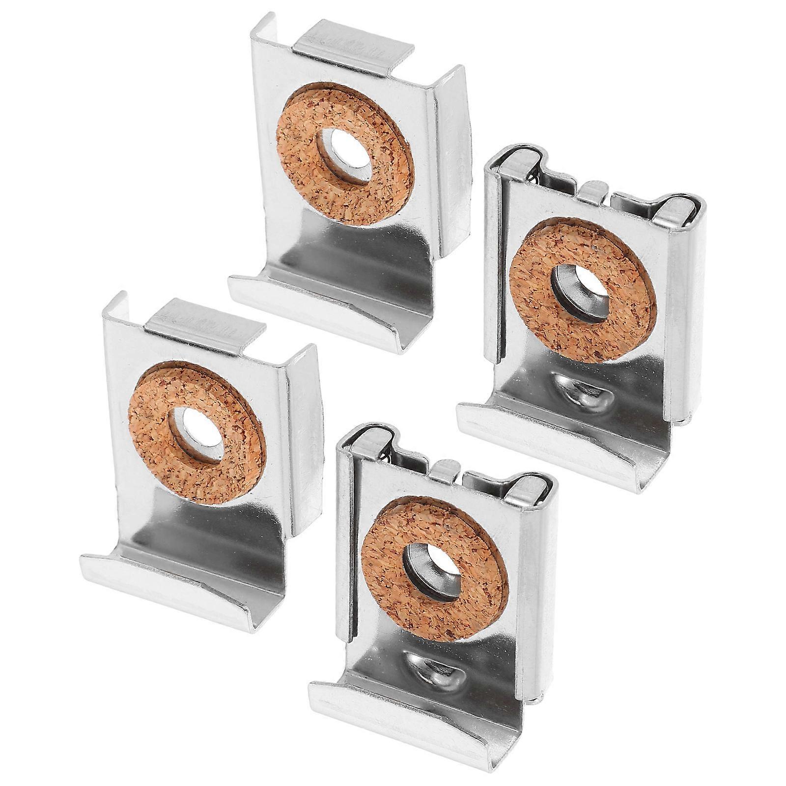 Stainless Steel Mirror Clips for Secure Mounting 1Set Silver Durable Hardware