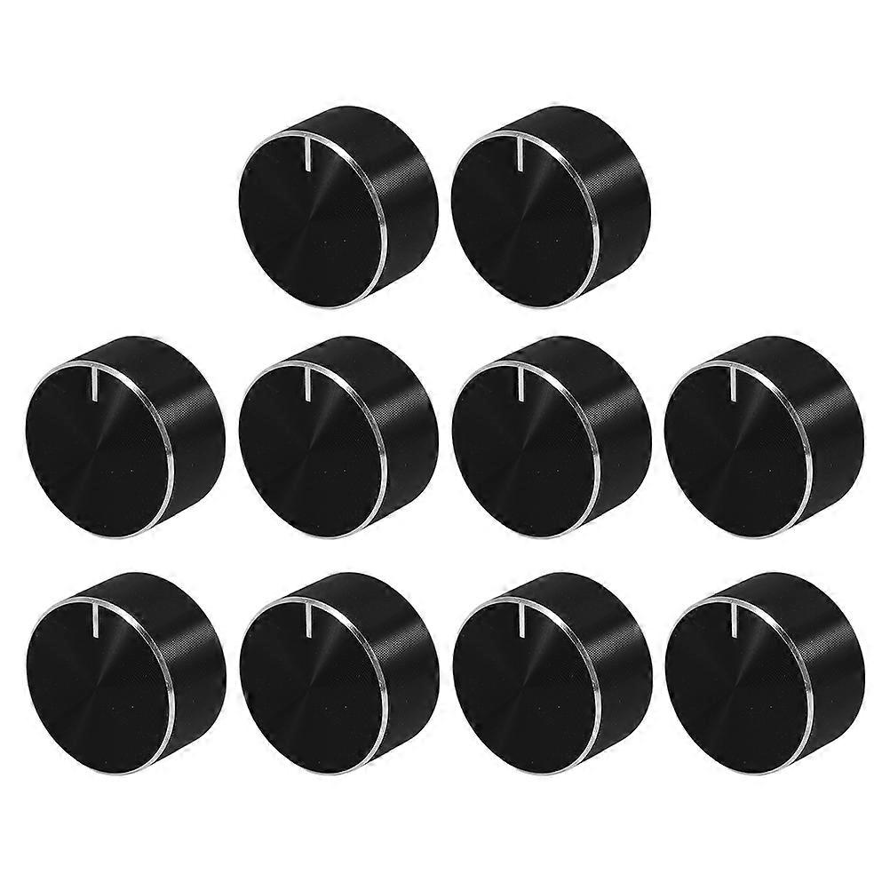 Audio Volume Knob Replacement for Amplifiers 10Pcs Compact Black Design