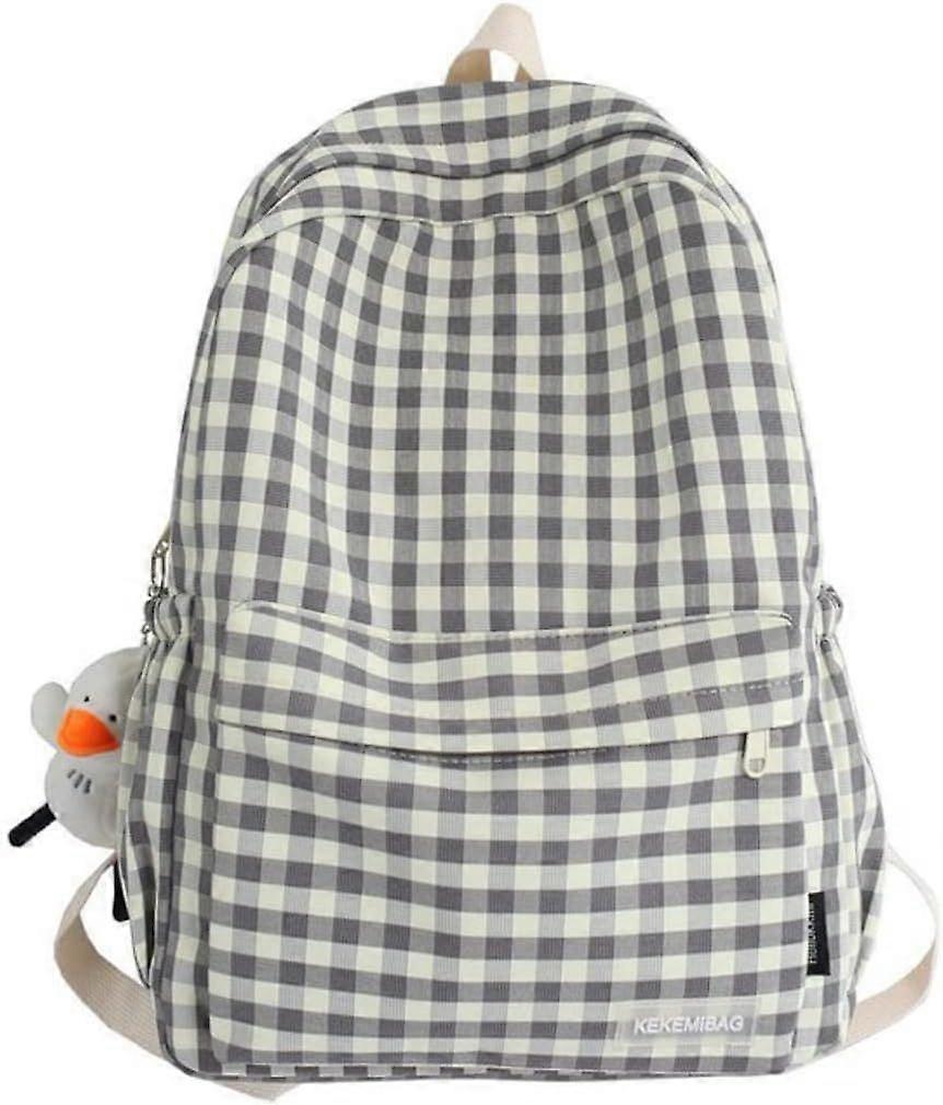 Backpack light  large capacity  school supplies daypack (black) [MI]