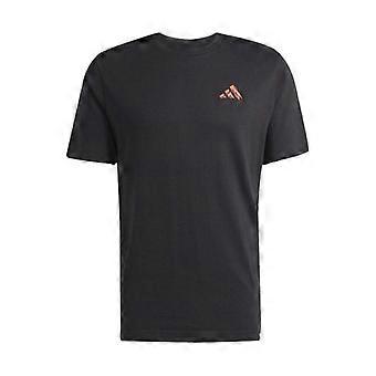 Camiseta Adidas Masculina com Estampa de Montanha nas Costas