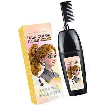 Plant Bubble Hair Dyes With Gentle Formula For Sensitive Scalp And Quick 10Minute Application In 6 Natural Shades  golden brown