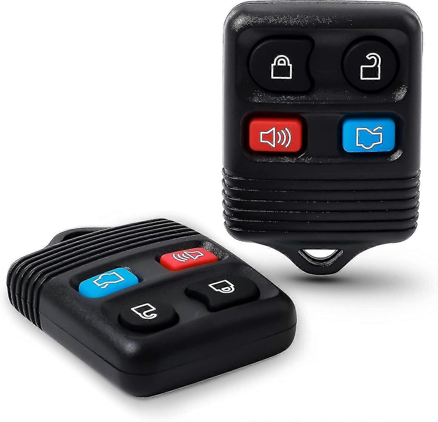 4 Button Keyless Entry Remote Key Fob For Ford Focus, 2pc