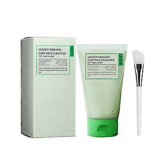 Green Tomato Cleansing Milk, Gentle Facial Cleanser for Oil Control, Nourishing & Refreshing, 120g with Applicator