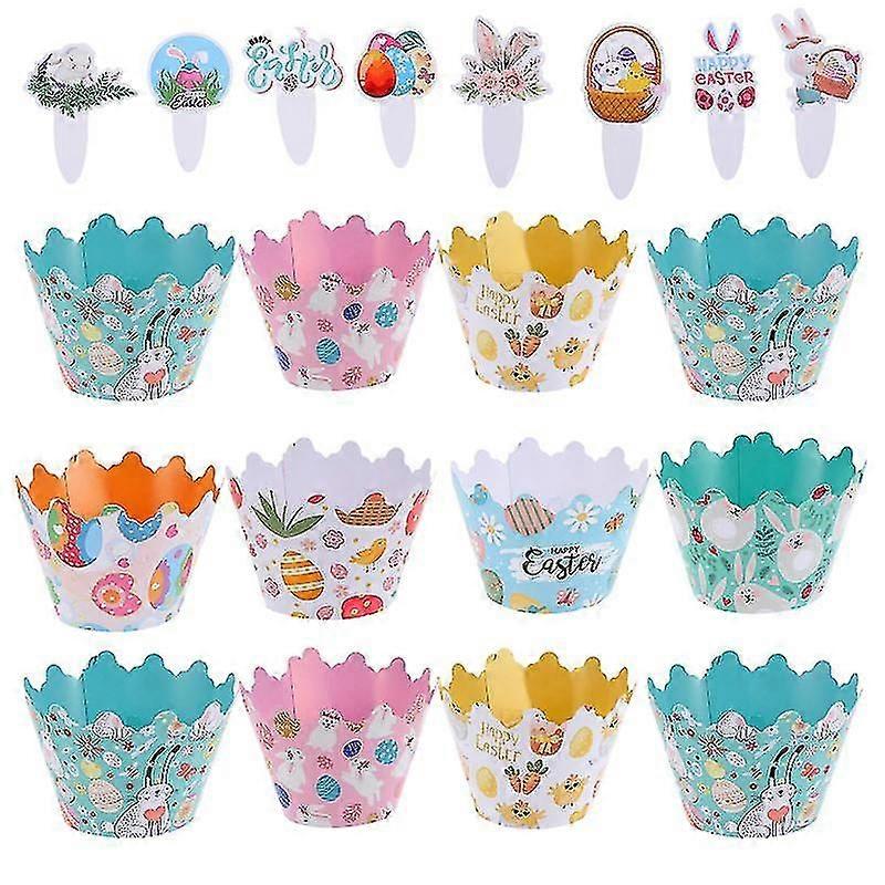 1set cake decorations , Easter Cupcake Wrapper