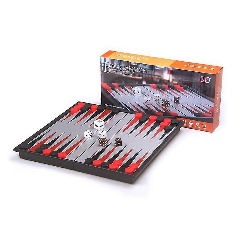 Foldable Magnetic Backgammon Portable Board Game Set