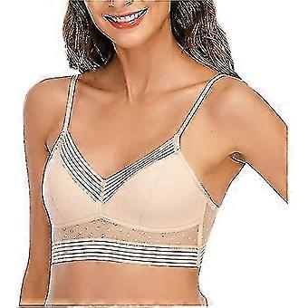 Low Back Wireless Lifting Lace Bra, U Shaped Bra Push Up Backless Bra Deep V Invisible Low Back Bra