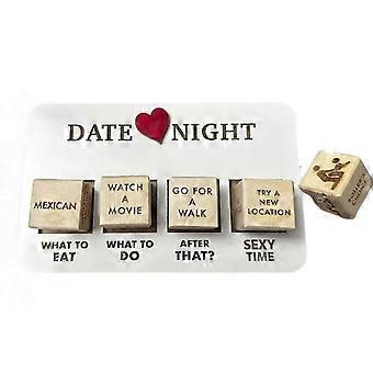 Date Night Ideas Dice Game,1 Set Date Night Ideas Dice for Married Couples After Dark Edition Games,Multi-Styles Wood Reusable Couple Dice