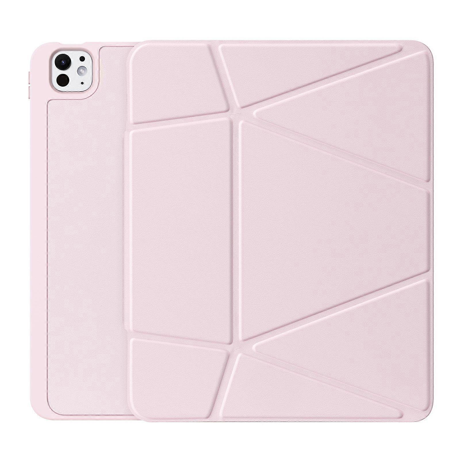 For iPad Pro 13 (2024) Tablet Case Multi-function Folding Stand Leather Cover