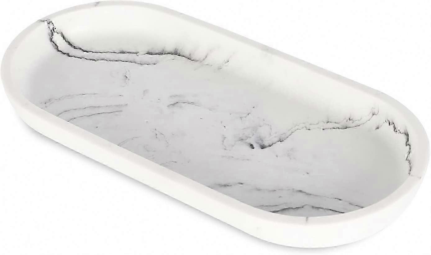White Marble Small Tray - Decorative Catchall Dish