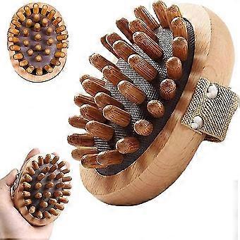 Meridiaan Drukborstel, Handheld Houten Stimulator Lichaamsborstel, Houten Massage Lichaamsborstel voor Cellulitis Remover Stimulator, Ontspanningskam voor het hele lichaam, Sui