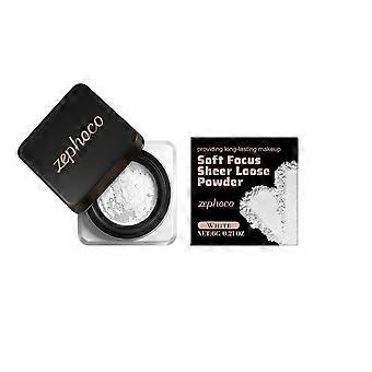 zephoco White Soft, Soft, Clear And Loose Powder Is Naturally Long-Lasting, Light And Adherent, Not Easy To Smudge, And Has A Clear And Transparent Ma