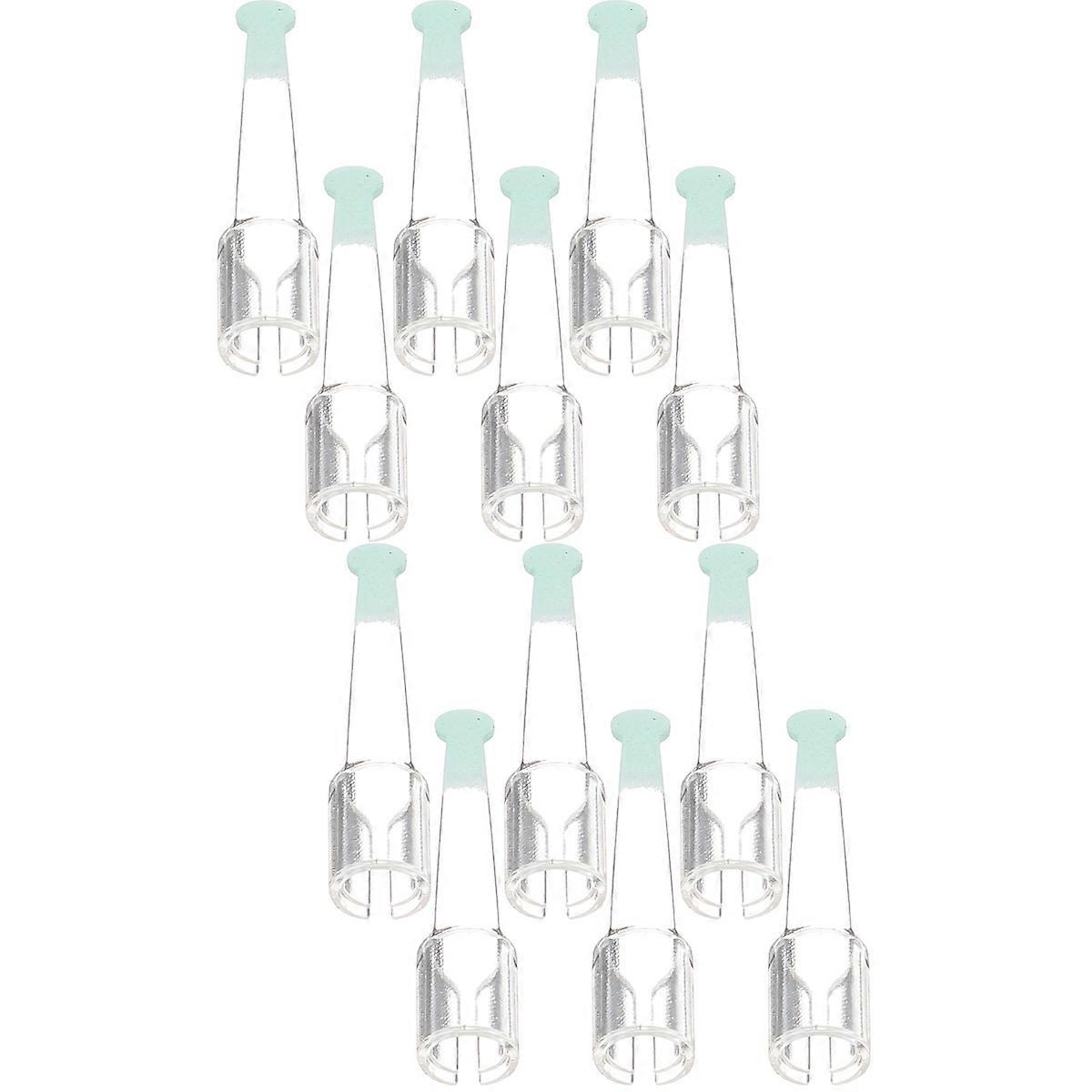 Transparent Replacement Ear Tips Ear Wax Removal Replacement 12Pcs Set
