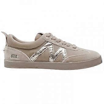 Steve Madden Womens/Ladies Metallic Suede Trainers