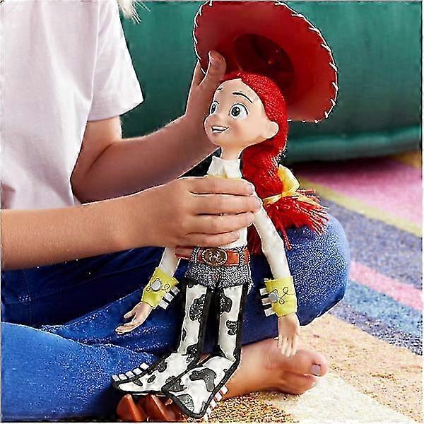 Etkileşimli Konuşan Aksiyon Figürü, Yodel Yapan Kovboy Kız, 35 cm, 10'dan Fazla İngilizce İfade, İple Çalıştırılıyor, 3 Yaş ve Üzeri