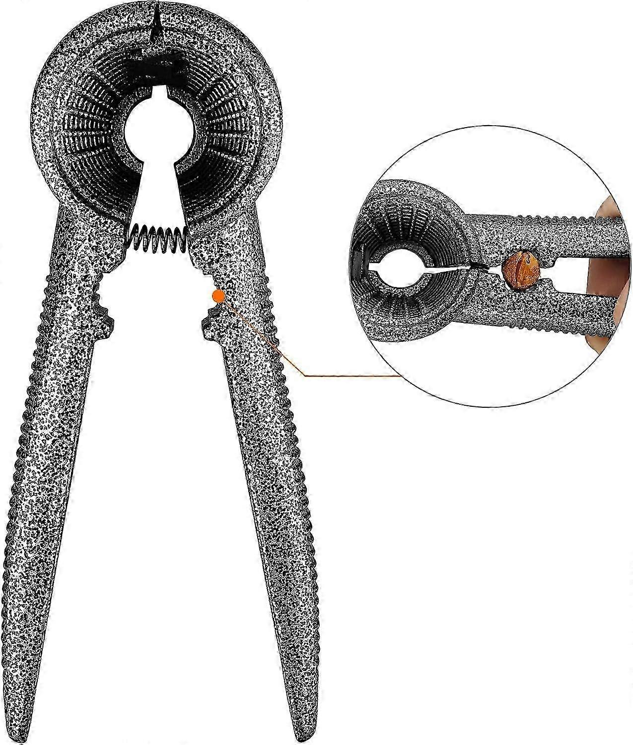 Nut opener tool for walnuts with durable wood handle