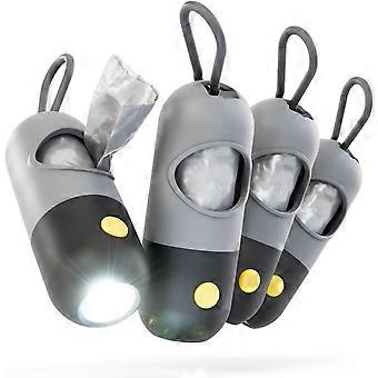 Dog Waste Bag Dispenser with Torch & Carabiner Hook