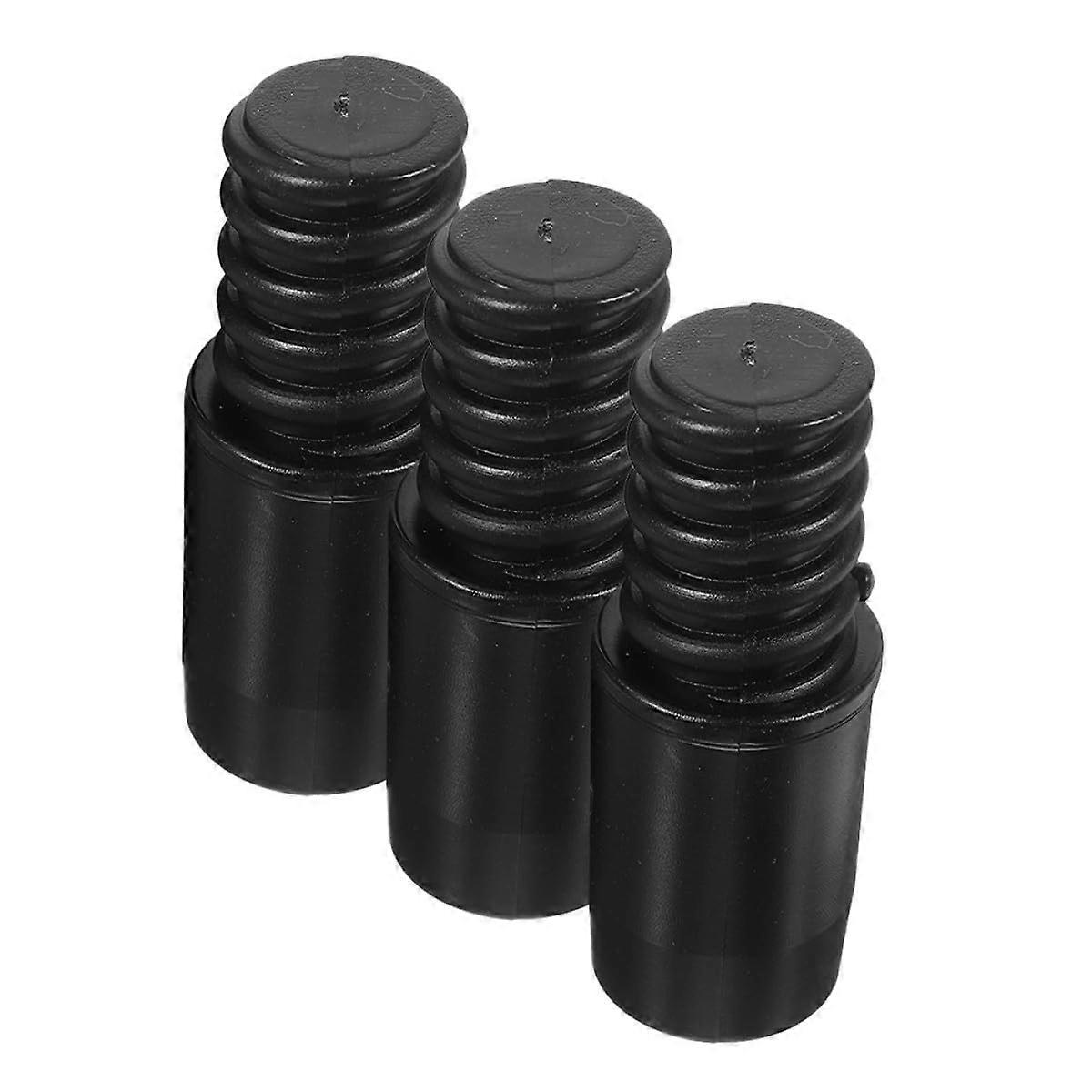 Threaded Broom Handle Adapter 3Pcs Set, Durable Plastic Tip Replacement for 22mm Telescopic Pole