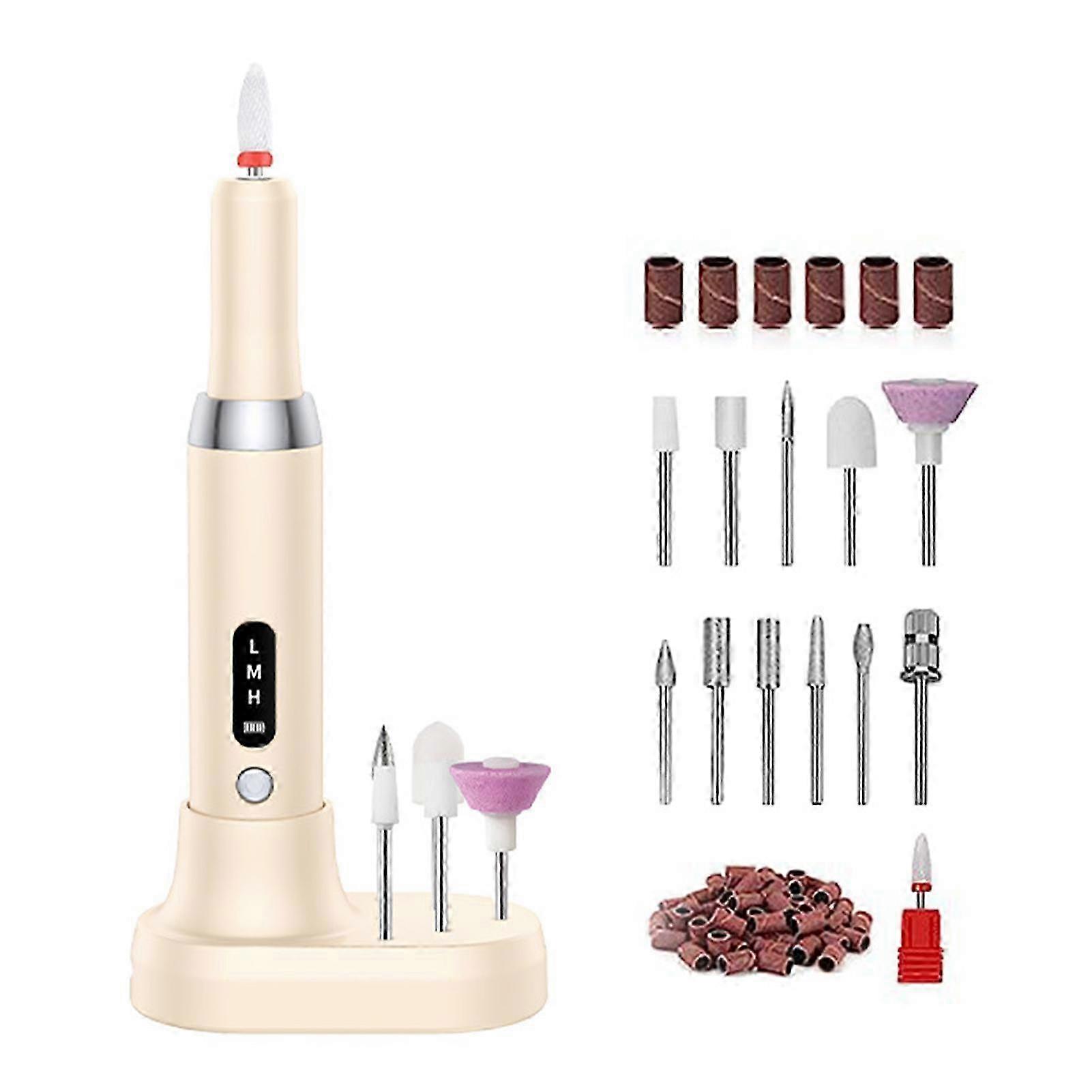 Electric Nail File with Multiple Attachments Powerful Quiet Motor Machine for Beginners