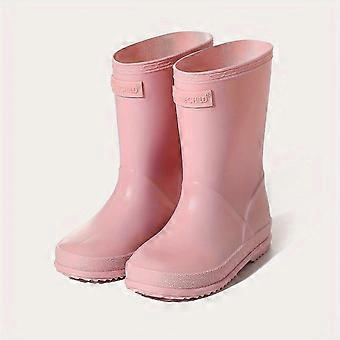 Children's Rain Boots with Soft Comfortable Soles, Unisex Solid Color for Toddlers and Kids, Versatile Outdoor Garden Footwear