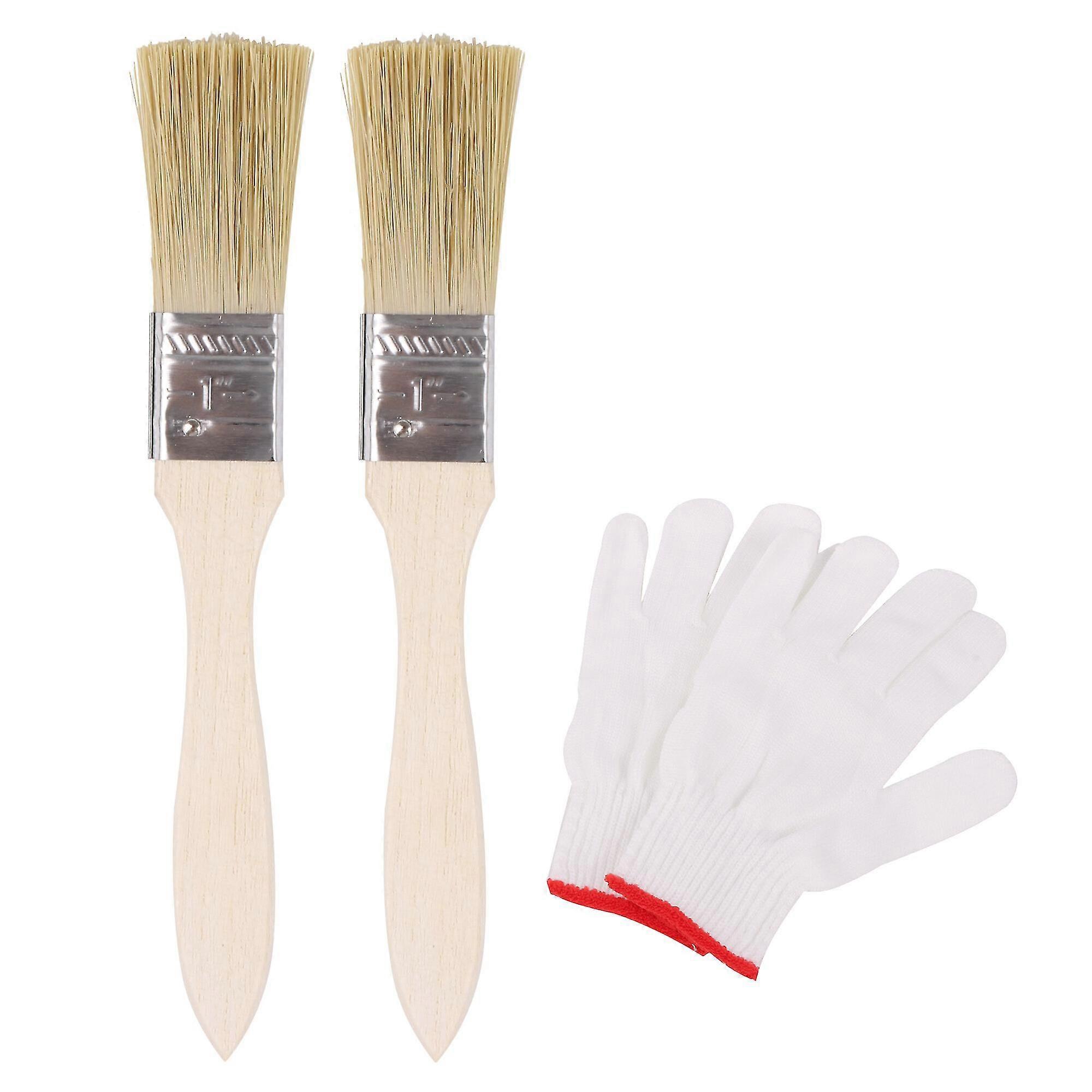 Nylon Mitten & Flat Brush Combo Pack