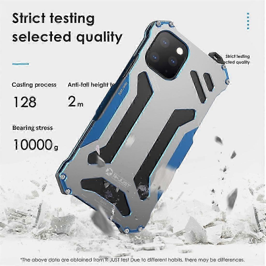 R-JUST Shockproof Dustproof Armor-style Metal Protective Case, Designed for iPhone 11