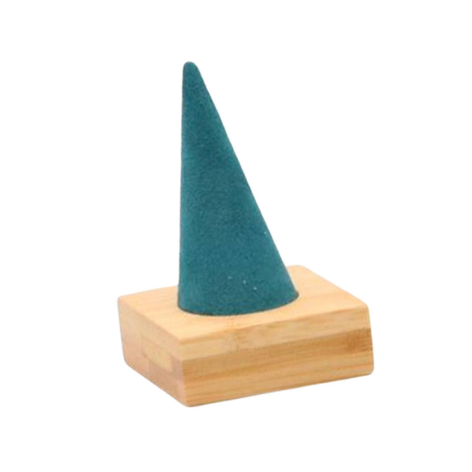 Compact Wooden Ring Display Stand