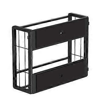 Magnetic Glove Holder for 2 Boxes, Wall Mount Metal Rubber Latex Disposable Gloves Tissue Dispenser for Toolbox