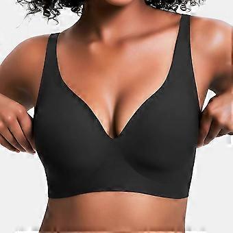 Nahtloser Shapewear-BH mit Leopardenmuster in großen Größen, nahtloser bügelloser BH, weicher und bequemer Sitz, unsichtbare Alltagsunterwäsche für Damen