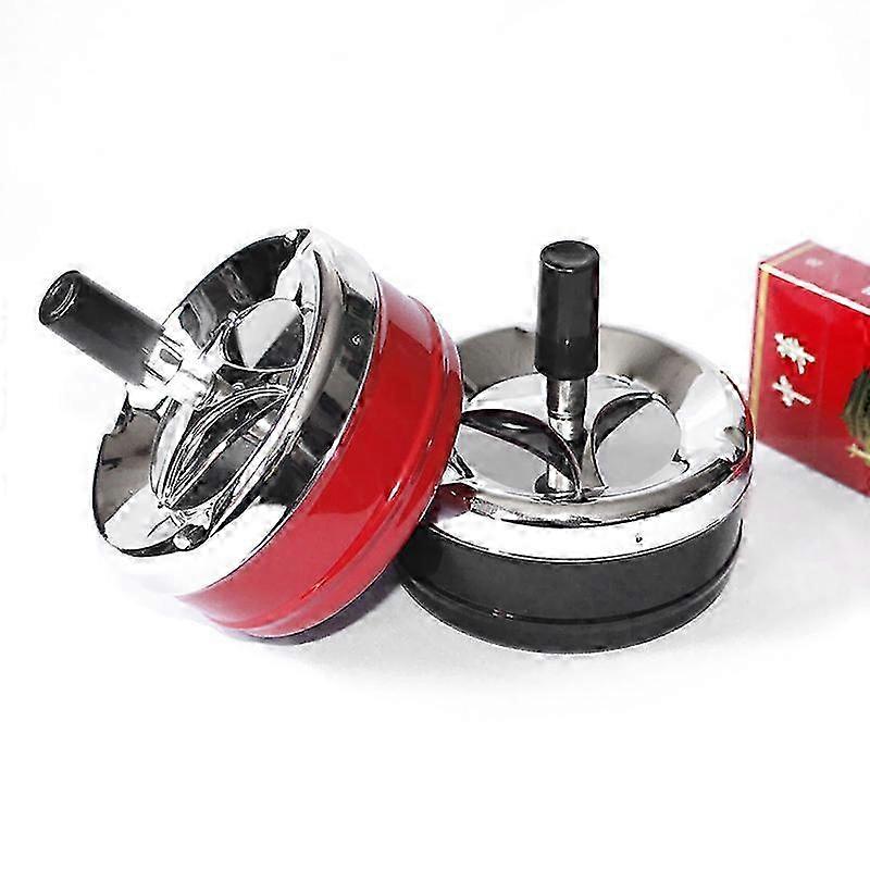 Rotating Push Button Ashtray Set