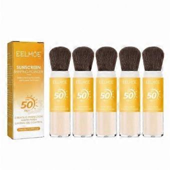 Long-Lasting SPF 50 Protection Sunscreen Shaping Powder with Brush for Face & Scalp | Lightweight & Breathable
