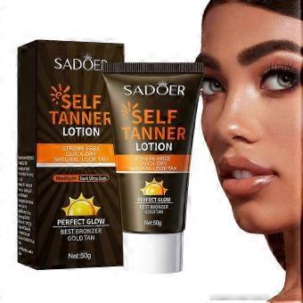 1-3pcs Self Tanning Lotion, Tanning Bed, Sunless Tanning Moisturizer Natural Ingredients, Oil-Free, Suitable for All Skin Types