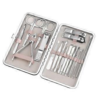 Kit de manicure e pedicure profissional, com cortadores de unha, lixa, e ferramentas para cutículas, para homens e mulheres, ideal para viagens.