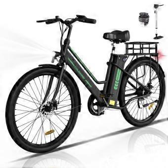 Electric Bike VAE COLORWAY 26" Black - 250W Motor - Removable Lithium Battery 36V 12Ah + COLORWAY Rear Basket