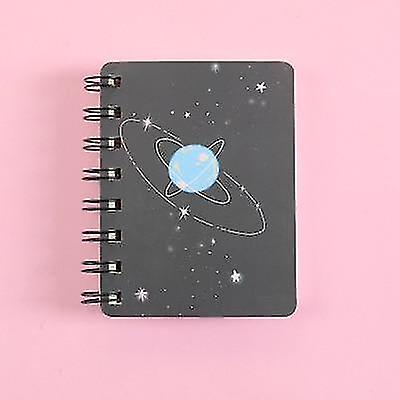 Cartoon- Starry Sky Planners, Novelty Pocket, Coil Mini Notebook